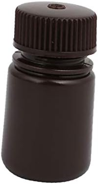 X-Dree 30ml de plástico de plástico Big Bocal Laboratório Bottle Bottle Bottle Brown (Bottiglia di Sigillo da Bottiglia em Plasticha