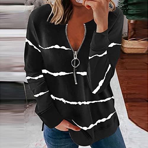 Camisa de outono Nokmopo para feminino 2022 moda casual calco redondo de pescoço redondo de manga longa cintura slim tamis de camiseta