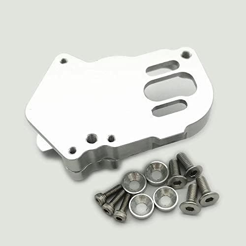 Caixa de engrenagem de alumínio adequada para relação de engrenagem modificada prata para kyosho nsr500 d5