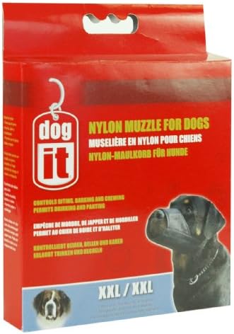 Dogit Nylon Dog focinho, o design de conforto FIT Impede morder, latir e mastigar, permite beber e ofegar