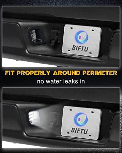 Biftu LED Plate Plate Light Lights com suportes de aço inoxidável compatíveis com Dodge Ram 1500 2500 3500 2003-2018