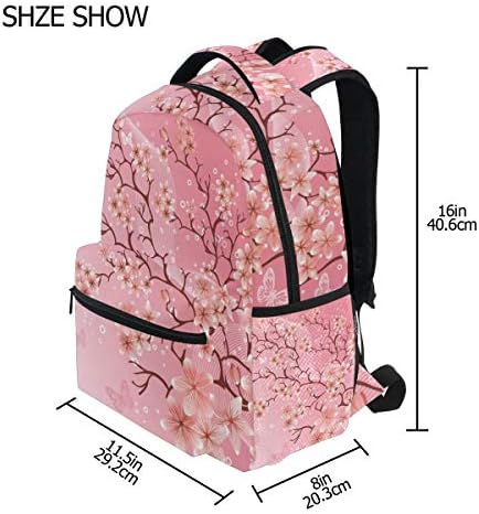 Mochilas Padrão de Blossom de Cherry Sacos de Laptop Daypack School para adolescentes homens Mulheres