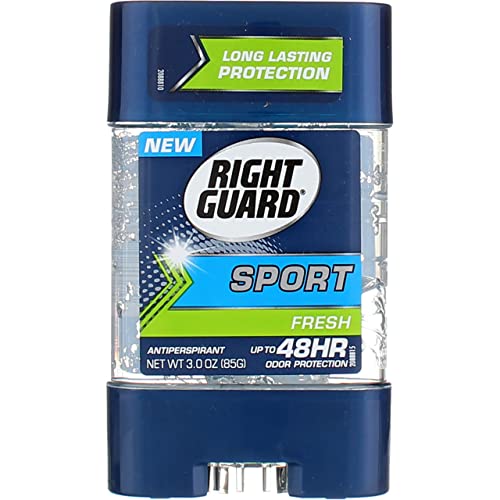 Defesa de odor 3D do Sport Right Sport, Gel Clear Anti-Persppirant Deodorant, Fresh 3 Oz
