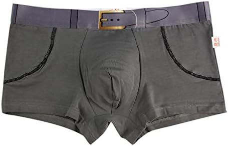 Mens boxers roupas íntimas masculino casual respirável calcinha de calça de algodão de algodão calcinha confortável