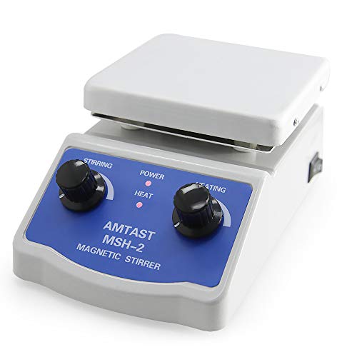 AMTAST 110V 60Hz Mixer de agitador de aquecimento magnético do laboratório e suporte do termômetro