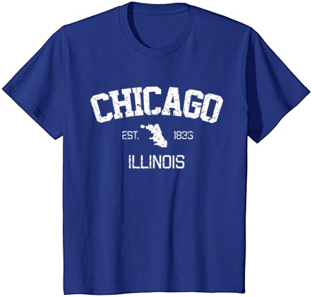 Vintage Chicago Illinois EST. 1833 T-shirt de presente de lembrança