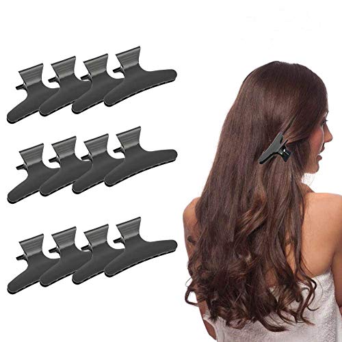 12pcs/conjunto Borboleta preta segurando clipe de cabelo, acessórios de cabeleireiro de cabelos de cabelo que não