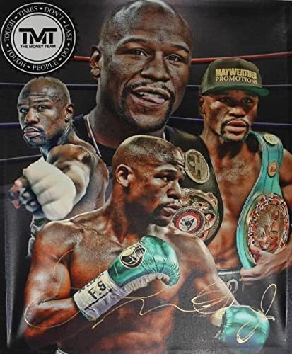 Floyd Mayweather autografado/assinado boxe 20 x24 26372 - Arte de boxe autografada