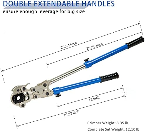 Efield Copper Tubo Acttings Pressione Ferramenta de crimpagem com mandíbula de 1/2 3/4 1 para o encaixe de cobre propress