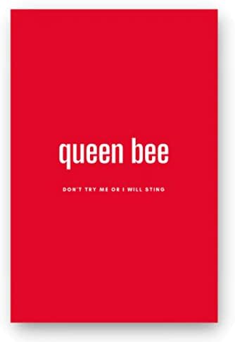 Notebook Queen Bee - Melhor caderno forrado para diário diário, ajude você a alcançar seus objetivos, manifestar