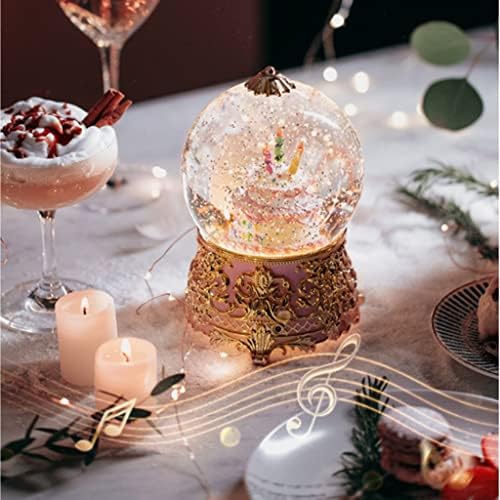 Seasd Fantasy Snowflake Crystal Ball Music Box Octave Box Night Light para enviar namorada masculina Bestie Birthday Gift