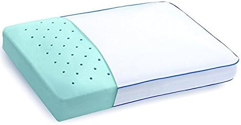 Innovações do sono Forever Cool Gel Memory Foam Pillow, tamanho padrão, suporte médio e gel de espuma de memória ventilada