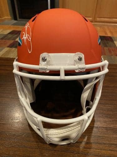 Tua Tagovailoa autografado Miami Dolphins Amp Fanáticos de capacete em tamanho real - Capacetes NFL autografados autografados