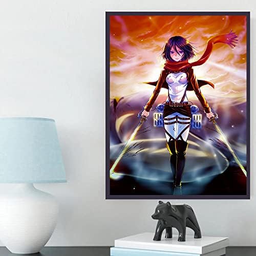 Honrtreb diy 5d diamante pintando anime por kits numéricos para adultos, anime redondo drill art drill artes artes artesanato decoração de parede doméstica., transparente