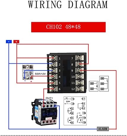 FACDEM SAUT SSR E RELA CH102 CH402 CH702 CH902 DOIS RELAMENTO DE RELé LCD Digital PID Intelligent Temperature Controller48-240V