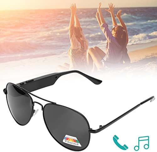 Óculos de sol Bluetooth, óculos de áudio de orelha aberta, óculos de música para homens e mulheres, chamadas livres à mão, fone