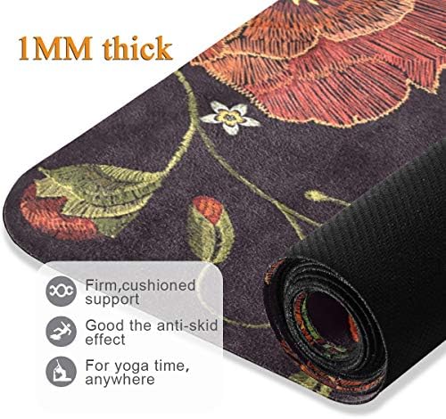 Baofu Flowers Dragonfly Non Slip Yoga Mat Exercício Fitness Eco Friendly Hot Tat TPE TPE Dobrável Pilates Non-Tóxico Mat com Bolsa