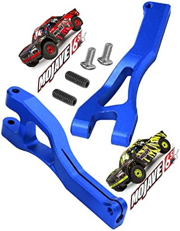 Atualizações de Arrcat Parte para Arrma 1/7 Mojave 6s BLX, suspensão superior dianteira dianteira de alumínio Um braço, RC Atualiza parte pega, 2pcs dianteira dianteira A braços ARRMA 1/7 Mojave 6s Blx, Responder Ara330605, Azul