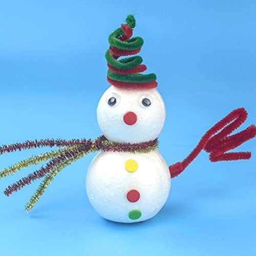 Toyandona Kids Toys 6pcs Artesanato de boneco de neve de Natal, enfeites de boneca de boneca de espuma de natal para artesanato