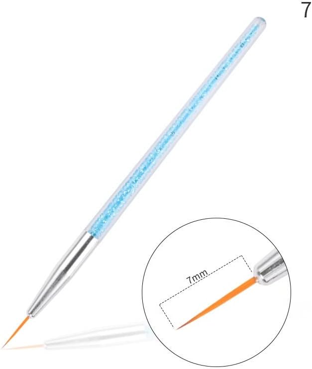 Wenlii Brush Gel Gel de desenho acrílico tinta de caneta para manicure unhas Art Brush para unhas esculpidas caneta redonda de terapia