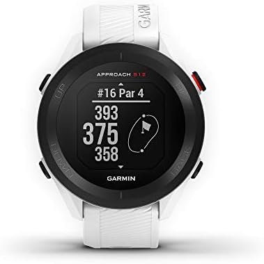 Abordagem Garmin S12, relógio de golfe GPS fácil de usar, cursos de 42k+ pré-carregados, branco, 010-02472-02 e abordagem Kit de partida CT10, sistema de rastreamento automático de clubes, 3 sensores