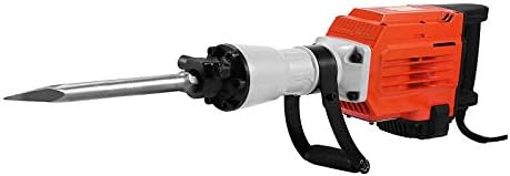 Guangming - 1500 Watt Electric Demolition Jack Hammer 1700 bpm Profissional Concrete Professional Breaker, inclui formões de ponto e planos