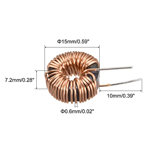 Meccanidade Indutância Toroid Indutância Bobina de cobre Indutor magnético 100UH 4.5A Para pacote de placa de circuito DIY de 5