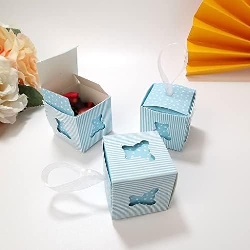 CuJux 50pcs Favoram caixa e bolsas Doces Caixas de doces DIY para materiais de festa de aniversário