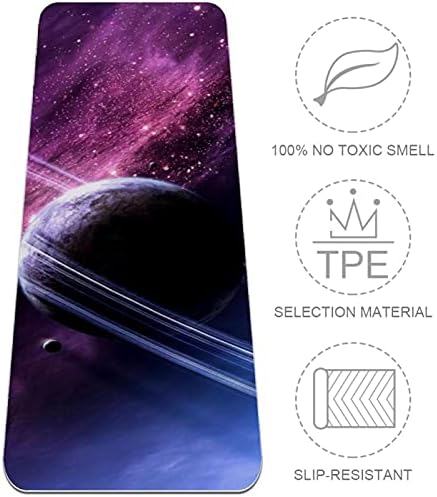 Yoga Mat, tapetes de ioga para treino doméstico, tapete de exercícios, tapetes de exercícios, pilates mat, universo Galaxy Starry Star Planet Pattern