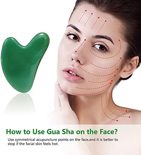 Pedra de Gua Sha, Stone Jade Natural Gua SHA Placa para terapia de acupuntura de spa Olhos de tratamento de ponto