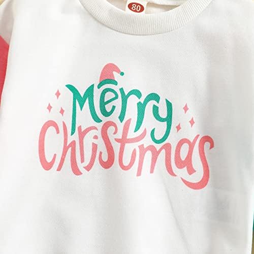 Uma camisa para meninos para crianças meninas meninas meninas de Natal de manga longa impressões de letra de letra de letra top top top