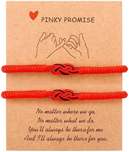 2pcs Feito à mão Nó Red String de Proteção do Destino Bom sorte Set para homens Menino menino menino adolescente ajustável Raide