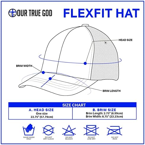 Nosso verdadeiro deus Cross Flexfit Hat for Casual Wear - Bonicim de beisebol para homens Flex Flex Flue Fit Ultrafibre Airmesh Cap