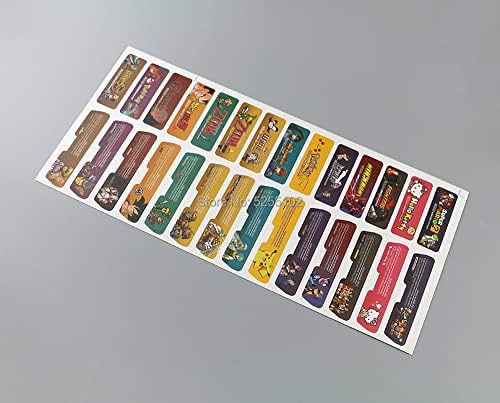 14 Grupos Grupos Colorido Design Colorido Design Back Tag etiqueta adesivos para Gameboy Advance GBA Console
