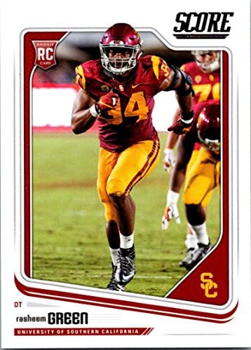 Pontuação de 2018 362 Rasheem Green USC Trojans Rookie RC Football Card