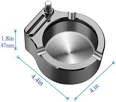 Retro metal cinzeiro dez mil correspondem a cinzas multifuncionais mais leves cinzas colecionáveis ​​para homens fumantes presentes