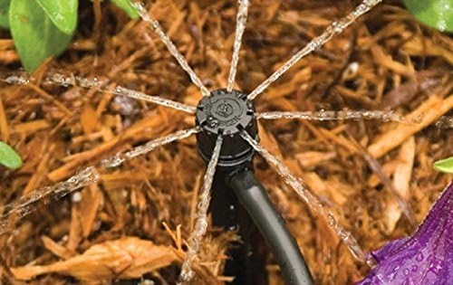 Mini skatista 25/50 PCs farpado Barb Drip Irrigation Micro-Bubbler em um padrão de círculo completo de 360 ​​graus, 360 graus