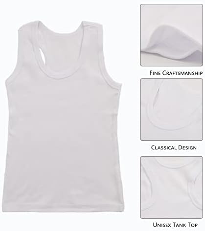 Mocolerno 6-Pack Cotton Undershirt Top Top algodão macia camiseta para meninos e meninas