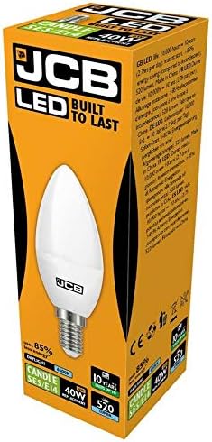 JCB LED Candle 520lm Opal 6W Bulbo E14 6500K