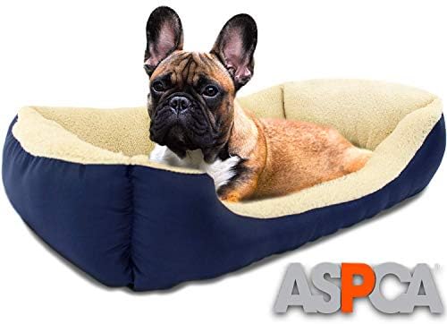 ASPCA Microtech Dog Bed, para pequenos a médios animais de estimação, azul