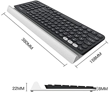 Teclado sem fio de vários dispositivos TJLSS para PC Tablet de computador de tamanho completo compatível com o teclado