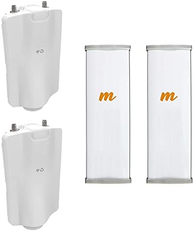 Mimosa A5X PTMP conectoriza Acces Point 2x2 700Mbps 2Units pré-configurados mais antena setor N5-45x2 19dbi 2Units