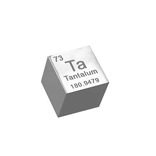 10 mm Tantalum Metal Cube 99,9% Puro para elementos Coleção Laboratório Material do experimento Hobbies Exibição de bloco de substâncias
