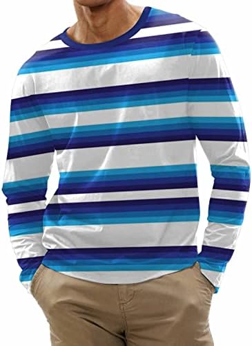 Camisa masculina wcjlha, moda casual redondo pescoço comprido suéter de camiseta de mangas compridas suéter de suéter de algodão