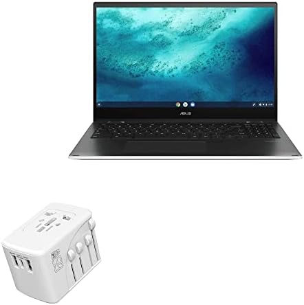 Charger de ondas de caixa compatível com asus chromebook flip cx5 - carregador de parede internacional em PD, 3 USB