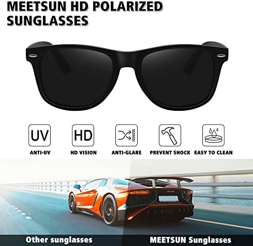 Os óculos de sol polarizados para homens para homens clássicos retro de condução de sol, proteção UV400 Protection