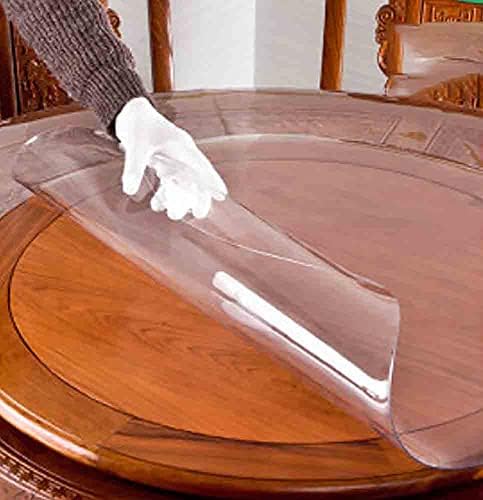 Fercla redonda redonda de mesa de mesa de mesa de plástico redonda Tampa de mobília de mobília Tampa de círculo de água Vinil