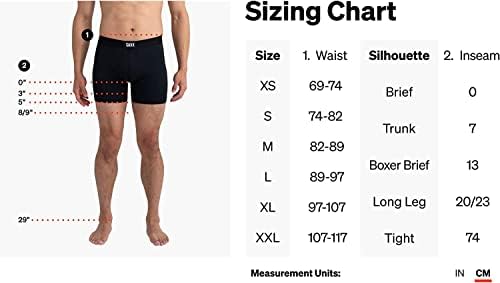 Roupa íntima masculina Saxx - Ultra Super Soft Boxer Briefs com suporte de bolsa de mosca e embutido - roupas íntimas para homens,