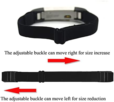 Banda de pulso elástica ajustável/banda de tornozelo para compatível com Fitbit Alta HR/Alta Fitness Tracker, elástico para homens