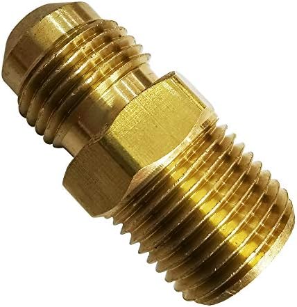 Legines Brass Tube Metting, SAE 45 graus Adaptador Union, masculino de 3/4 para 1/4 NPT MACH